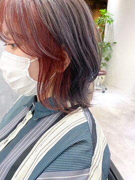 リラ バイ ミラ 新宿(LILA by MILA) ベイビーピンク/イヤリングカラー/前髪インナーカラー