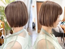 イチエ(ICHIE)の雰囲気（guestスナップ/ボブや切りっぱなしボブも透明感カラーで柔らかく）
