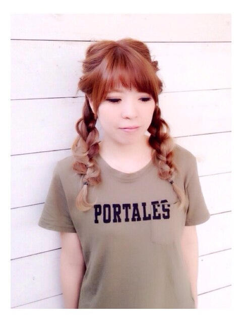 ゆるふわが可愛い！三つ編みヘアアレンジ