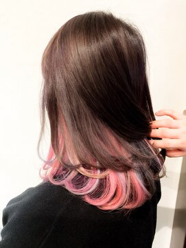 リトルカモジマ バイ ヴィーヴル(little kamojima by BIVRE) アッシュピンクベージュ × インナーカラー by shiho