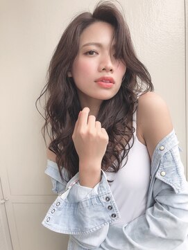 チョビー 銀座(chobii) グレージュ/デジタルパーマ/小顔ロング/小顔/透明感/高柳