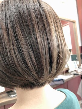 ルーファス 恵比寿 渋谷(Ruufus) 人気脱白髪染めハイライトボブ【Ruufus恵比寿渋谷】31575