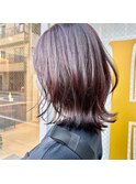 【adept金町店 石崎Style】ミディアムレイヤー×ピンクブラウン