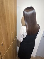 イオエ 梅田(ioe)&nbsp;ダブルカラー/大人ボブ/黒髪スタイル/髪質改善/縮毛矯正