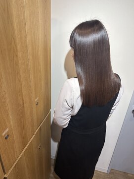 イオエ 梅田(ioe) ダブルカラー/大人ボブ/黒髪スタイル/髪質改善/縮毛矯正