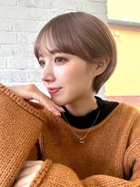 ガーデン タチカワ(garden tachikawa)&nbsp;束感ショート×小顔立体カット×ベージュ