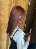 ピンクブラウン/ダブルカラー/ケアブリーチ/髪質改善/駅前/駅南