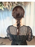 編みおろしヘアセット♪yu