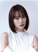 20代30代大人かわいい小顔くびれレイヤーカット黒髪前髪韓国風