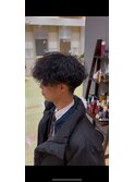 波巻きパーマ