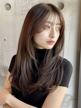 レヴ 草加店(LEV.) デザインカラーこなれミディデザインカラー