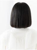 大人かわいい黒髪切りっぱなしミニボブj小山20代30代