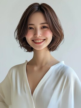 モニカ ヘアー(monica Hair) ブラウンベージュ 30代40代 顔周りカット センター 美髪 艶髪