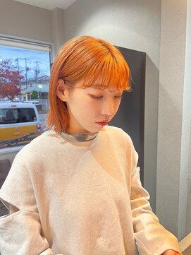 ウユ(uhyu) 【uhyu】orannge beige × bob