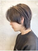 センターパートメンズパーマニュアンスパーマフェザーパーマ調布
