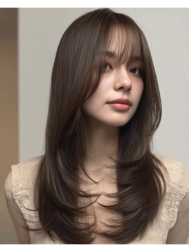 hum 立川【ハム】髪質改善・酸性ストレート・縮毛矯正 ココアベージュ/オリーブグレー/小顔/黒髪[立川/髪質改善]