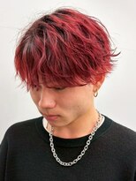 セプト 博多(SEPT.)&nbsp;ニュアンスパーマ ブリーチ レッドカラー ツーブロック