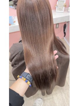 エン 武蔵小杉(en.) ブリーチ無しダブルカラー　透明感グレージュ