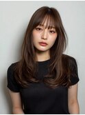 稲毛駅/ミルクティーブロンド/ダークブルー/ワンホンレイヤー