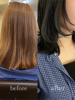 カールム(carlm) 顔まわりレイヤーで柔らかく見せるミディアム○薬院/今泉