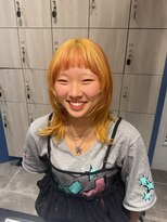 アース 郡山コスモス通り店(HAIR&MAKE EARTH) 色落ちまで可愛いオレンジカラー