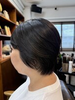 ヘアーサロン ラフリジー(Loufreasy)&nbsp;大人女性の上品シルエット｜艶感ショートボブ