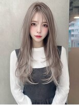 サロンドアイ(salon de i)&nbsp;柔らかハイレイヤー × ミルクティーベージュ