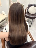 サイ(sAi) 滋賀 韓国レイヤー 顔周りカット ブリーチなしダブルカラー
