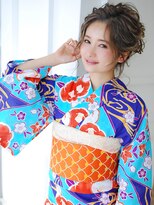 ゲッカビジン(GEKKABIJIN)&nbsp;Ｙ206浴衣レンタル+着付+ヘアセット9990円