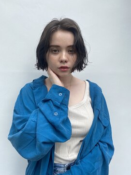 レオニード 表参道(LEONID) ニュアンスカールラフボブ ショートパーマ エアリーミディ