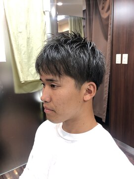 ヒロギンザ 浜松町店(HIRO GINZA) スパイキーダウンバング《理容室/メンズ/浜松町》