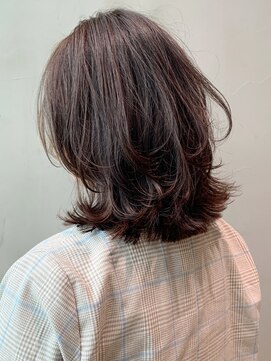 アイティー バイ アルバム 中野店(IT by ALBUM) レイヤーカットミディアム_オリーブカラー_ba306292