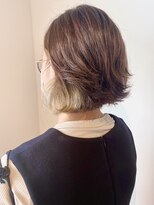 フレイムスヘアデザイン(FRAMES hair design) 切りっぱなしボブ + フェイスフレーミング