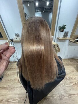 ヘアースタジオ ゼン(hair studio Zen) 酸性矯正 マロンベージュ