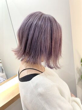サロンドミルク 新百合ヶ丘店(salon de MiLK) ケアブリーチで染めるペールラベンダー【新百合ヶ丘】