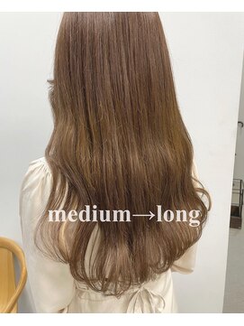 ヘアー アイス 御器所本店(HAIR ICI) シールエクステ　ベージュカラー