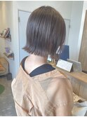 切りっぱなしボブ×グレージュ!