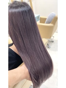 リベラ(LIBERA) 《TARO》 秋ヘア ストレート コリアンスタイル パープルブラック