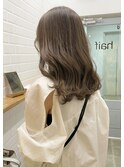 【haif】オリーブベージュ レイヤーカット