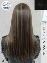 レヴェリーヘア(Reverie hair) #ベージュ#ハイライト#バレイヤージュ