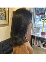 アルマヘアー(Alma hair by murasaki)&nbsp;◎ダークマットカラーのミディアムスタイル◎