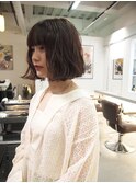 *外国人風ウェーブボブ×ベージュカラー*