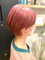 ホーム(HOME)&nbsp;ダブルカラーピンクベージュケアブリーチハイトーン髪質改善