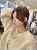 結んでも割れない顔まわりカット