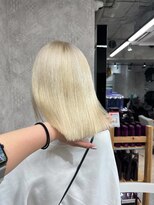 イメチェン/レッドブラウン/フルバング/似合わせカット/渋谷駅