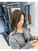 美髪/イメチェンヘアスタイルハイライトカラー/藤沢