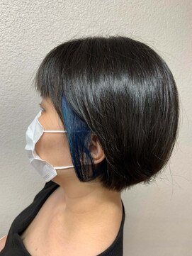 フラココ 神楽坂(hurakoko kagurazaka) 【hurakoko松下仁美】ポイントブルーインナーカラー