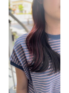 クラウドヘアー CLOUD HAIR 10代20代30代大人可愛い透明感赤ピンクインナーカラー