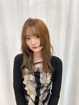 エミュ 天文館店(eMu) マロンベージュ×顔周りレイヤー