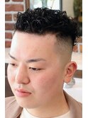 極道パーマ×スキンフェード